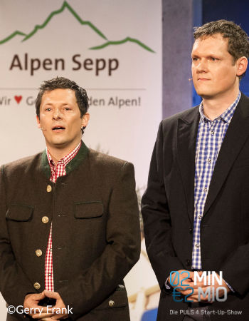 Alpen Sepp im Pitch bei 2 Minuten Millionen