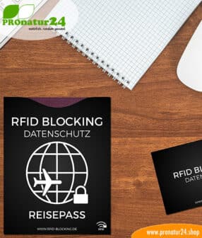 RFID NFC Schutzhülle für Kreditkarte, Reisepass und mehr