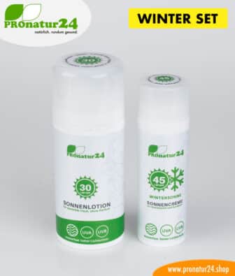 Sonnencreme SET Winter mit LSF 30 und LSF 45 Wintersonne